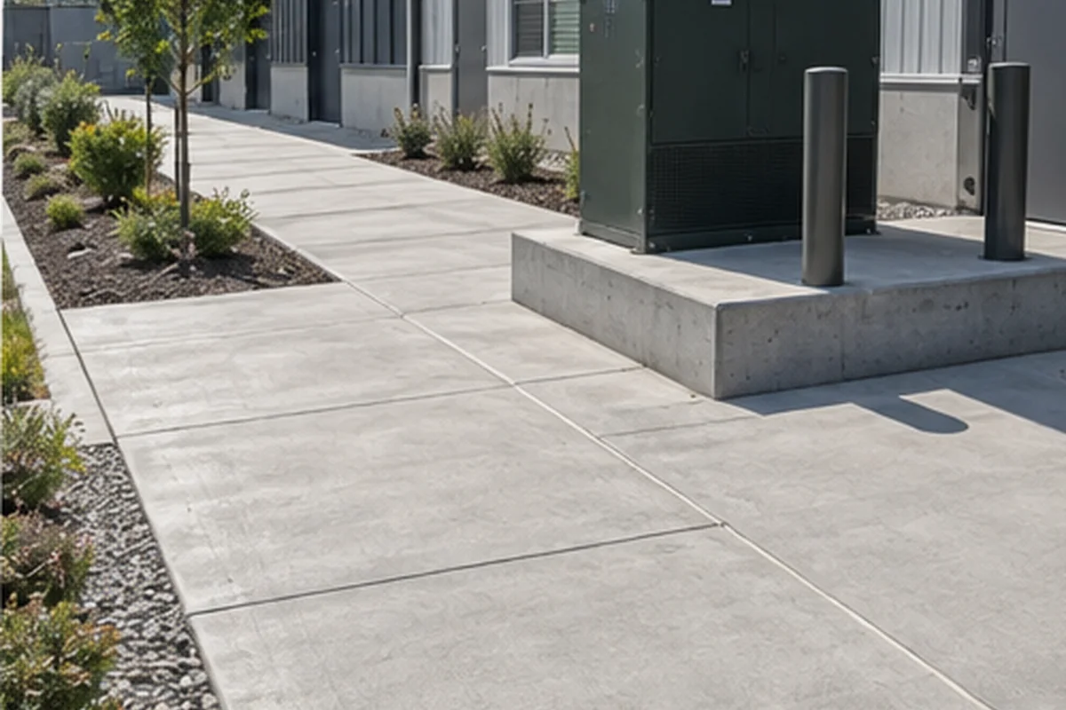 Commercial Concrete Flatwork finished detail in Chilliwack, British Columbia