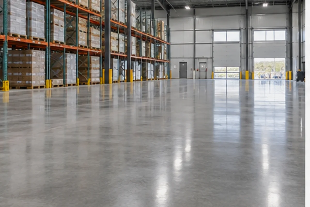 Commercial Concrete Floors finished detail in Chilliwack, British Columbia